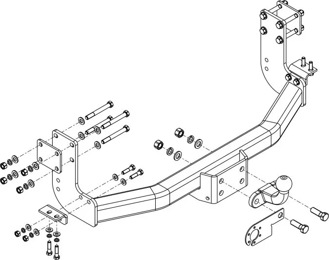 Фаркоп AvtoS для Mercedes-Benz Sprinter Classic W909 2013-2018 фургон без ступеньки. Артикул MB 09 Фаркоп AvtoS для Mercedes-Benz Sprinter Classic W909 2013-2018 фургон без ступеньки. Артикул MB 09