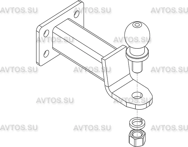 Фаркоп AvtoS для Lexus LX 470 1998-2007. Артикул TY 04 Фаркоп AvtoS для Lexus LX 470 1998-2007. Артикул TY 04