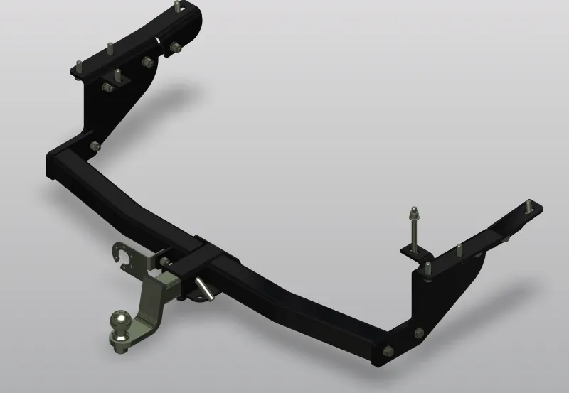 Фаркоп AvtoS под американский квадрат для Nissan Patrol Y62 2010-2025 без шара в комплекте. Артикул NS 32