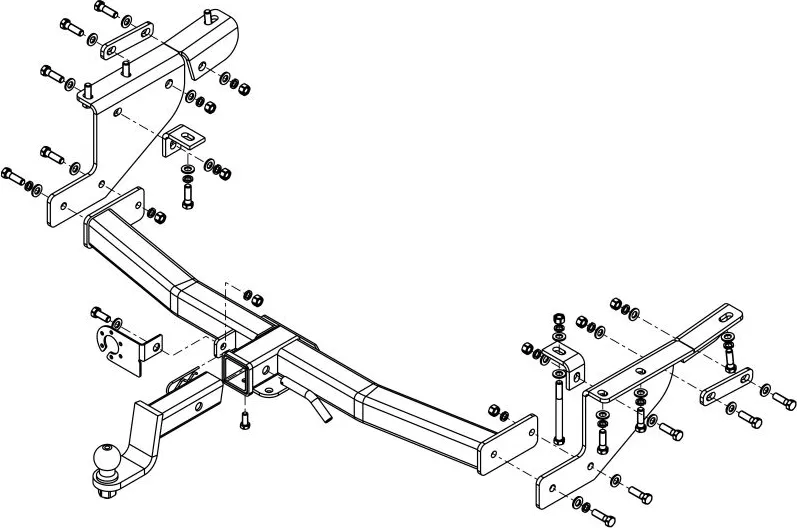 Фаркоп AvtoS под американский квадрат для Nissan Patrol Y62 2010-2025 без шара в комплекте. Артикул NS 32 Фаркоп AvtoS под американский квадрат для Nissan Patrol Y62 2010-2025 без шара в комплекте. Артикул NS 32