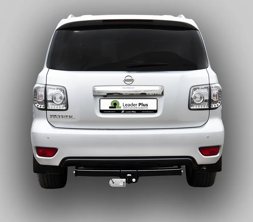 Фаркоп Лидер-Плюс для Nissan Patrol Y62 2010-2025. Фланцевое крепление. Артикул N124-F