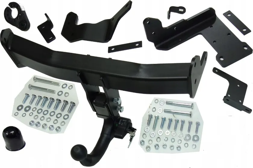 Фаркоп Steinhof для Hyundai Santa Fe IV до рестайлинга 2018-2020. Быстросъемный крюк. Артикул H-277