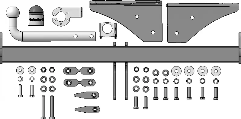 Фаркоп Мотодор для Exeed TXL до рестайлинга 2020-2021. Артикул 99002-A Фаркоп Мотодор для Exeed TXL до рестайлинга 2020-2021. Артикул 99002-A