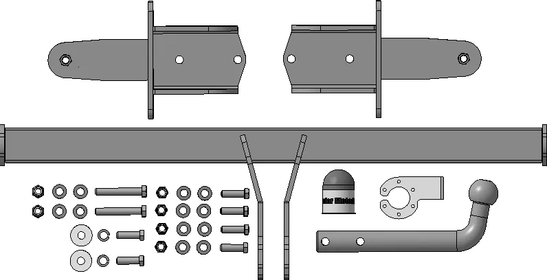 Фаркоп Мотодор для Mercedes-Benz GLS-Класс Х167 2019-2025. Артикул 91203-A Фаркоп Мотодор для Mercedes-Benz GLS-Класс Х167 2019-2025. Артикул 91203-A