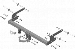 Фаркоп Мотодор для Renault Logan I 2004-2014. Артикул 91717-A Фаркоп Мотодор для Renault Logan I 2004-2014. Артикул 91717-A