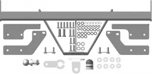 Фаркоп Мотодор для Toyota Hilux VIII без отбойного бруса 2015-2025. Фланцевое крепление. Артикул 92507-FE Фаркоп Мотодор для Toyota Hilux VIII без отбойного бруса 2015-2025. Фланцевое крепление. Артикул 92507-FE